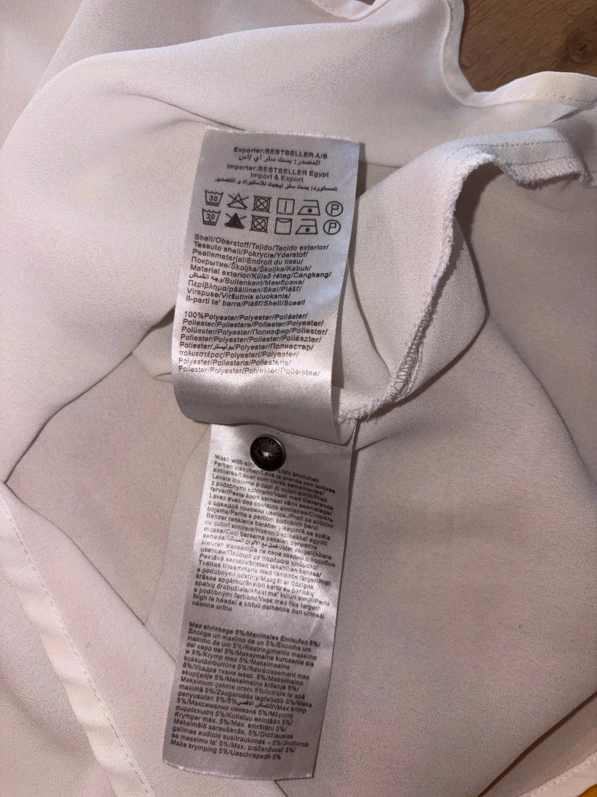 White sleeveless tank top / blouse by Only size 38 / M – photo 6